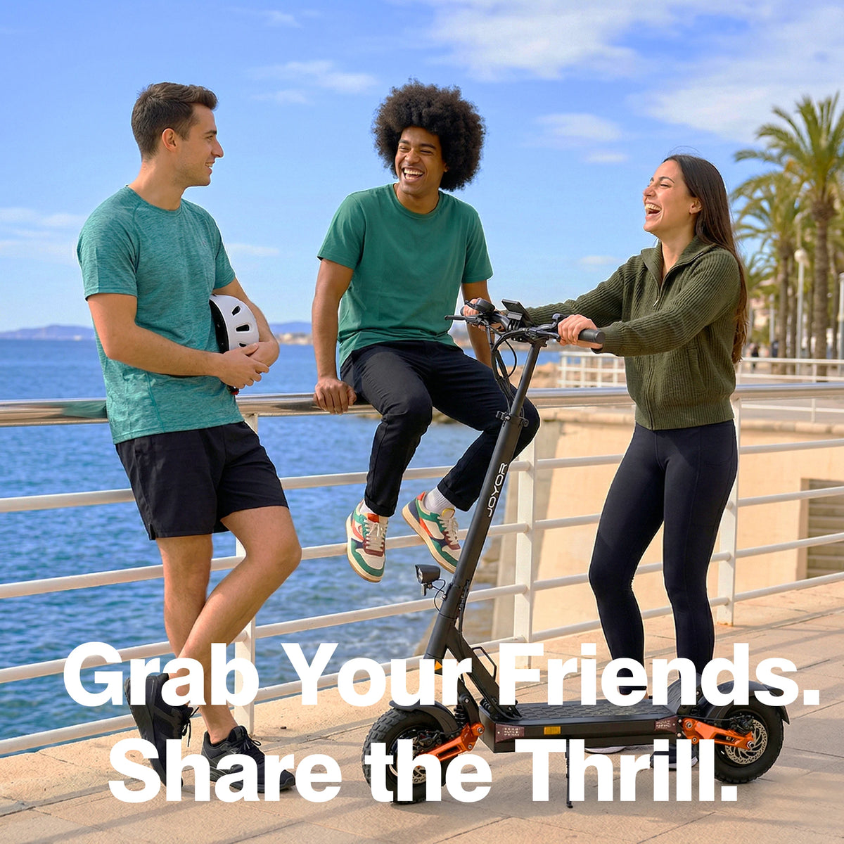 Electric Scooter for Adults — JOYOR T10, 2000W Dual Motor, 10" Off-Road