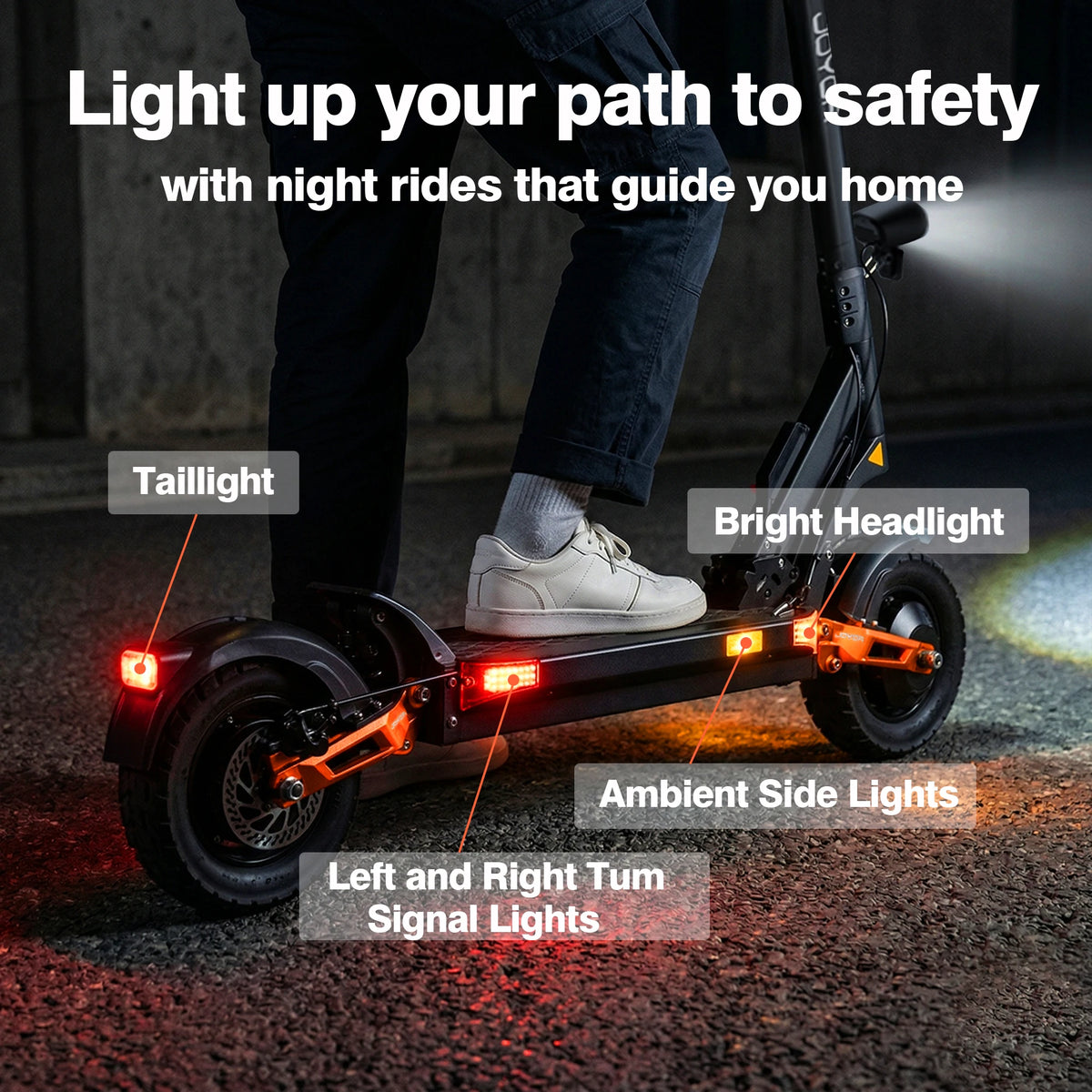 Electric Scooter for Adults — JOYOR T10, 2000W Dual Motor, 10" Off-Road