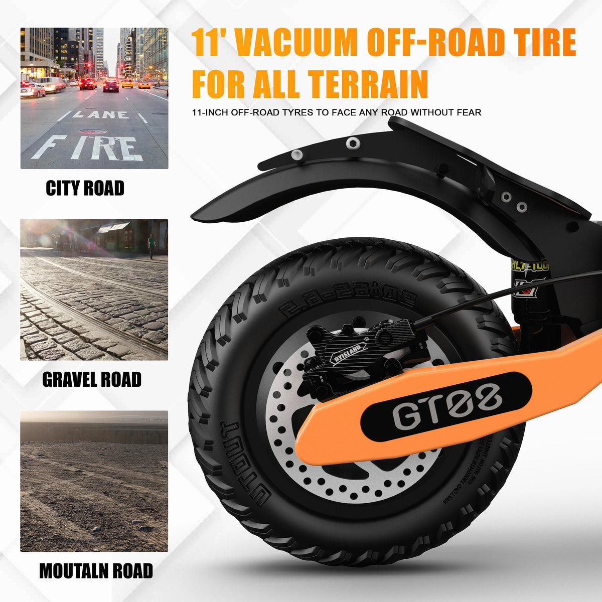 Electric Scooter for Adults — Arwibon 5600W Dual Motor, 46 MPH, 11" Off-Road