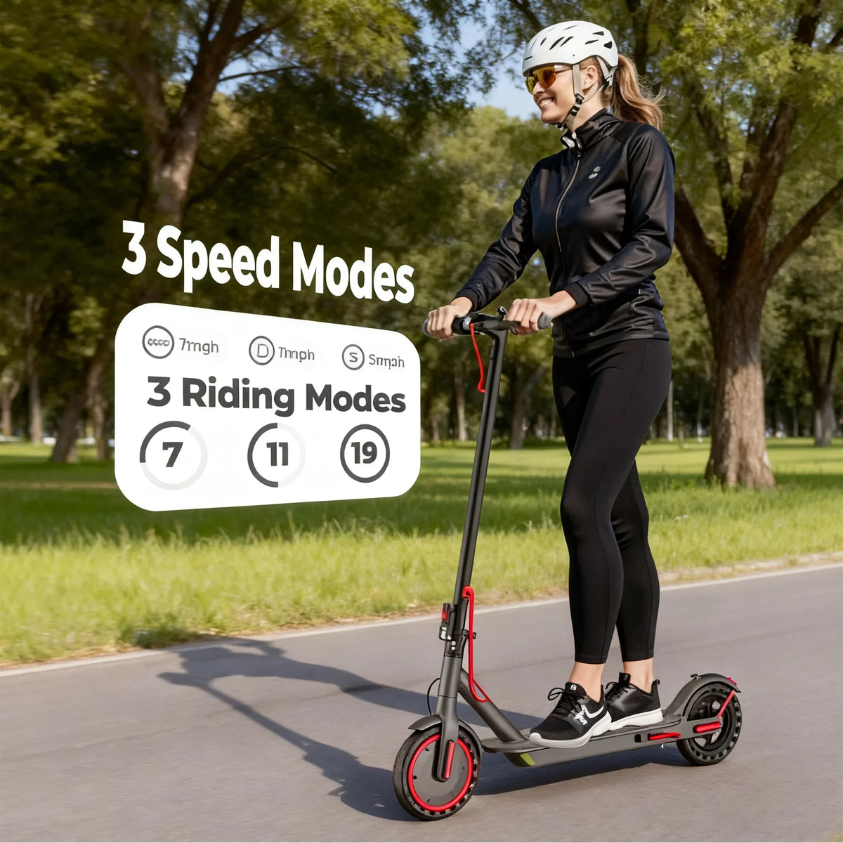 Commuter Electric Scooter — LADPED LP60, 350W, 19 MPH, Foldable