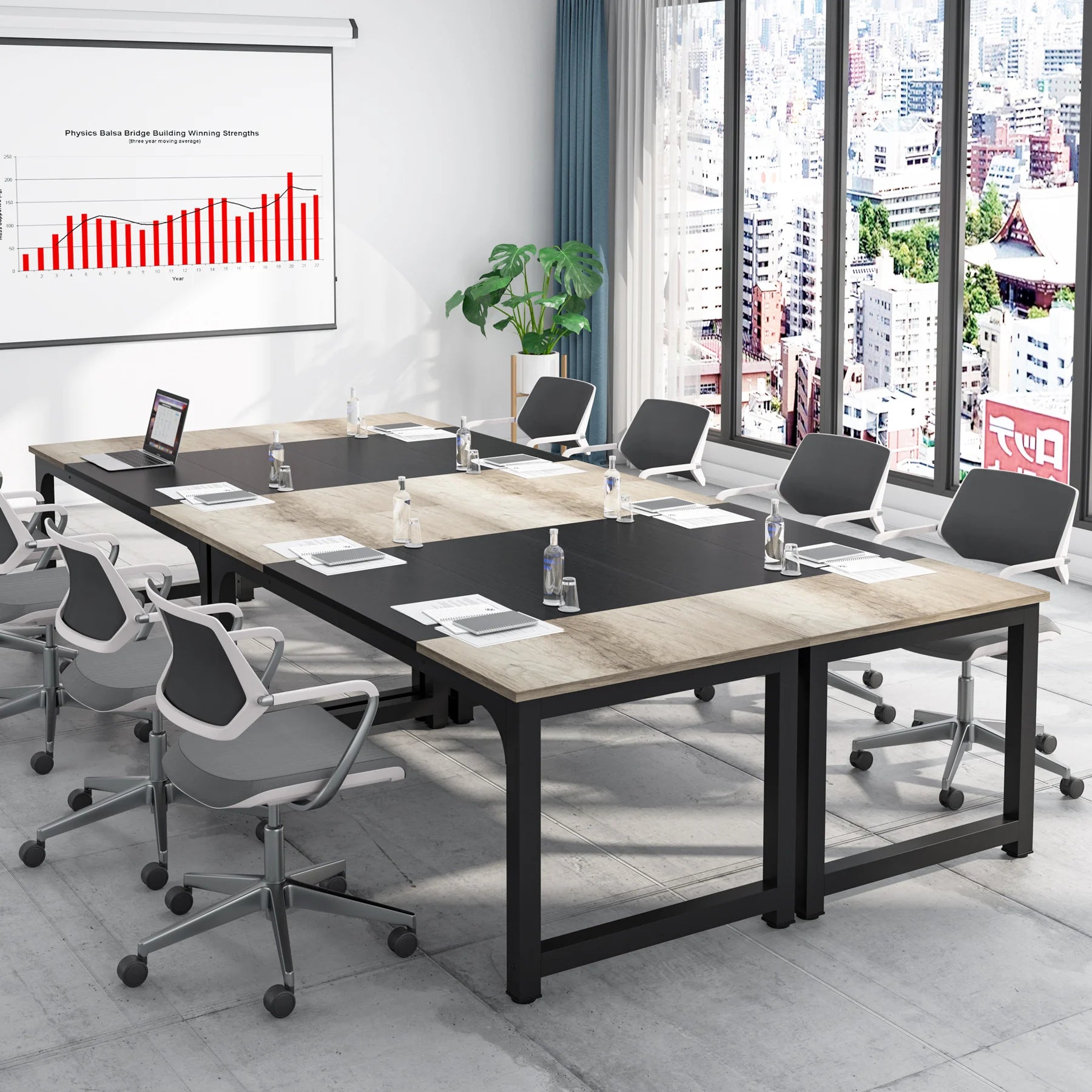 Large 70in Executive Computer Desk for Home Office — Modern Writing Workstation