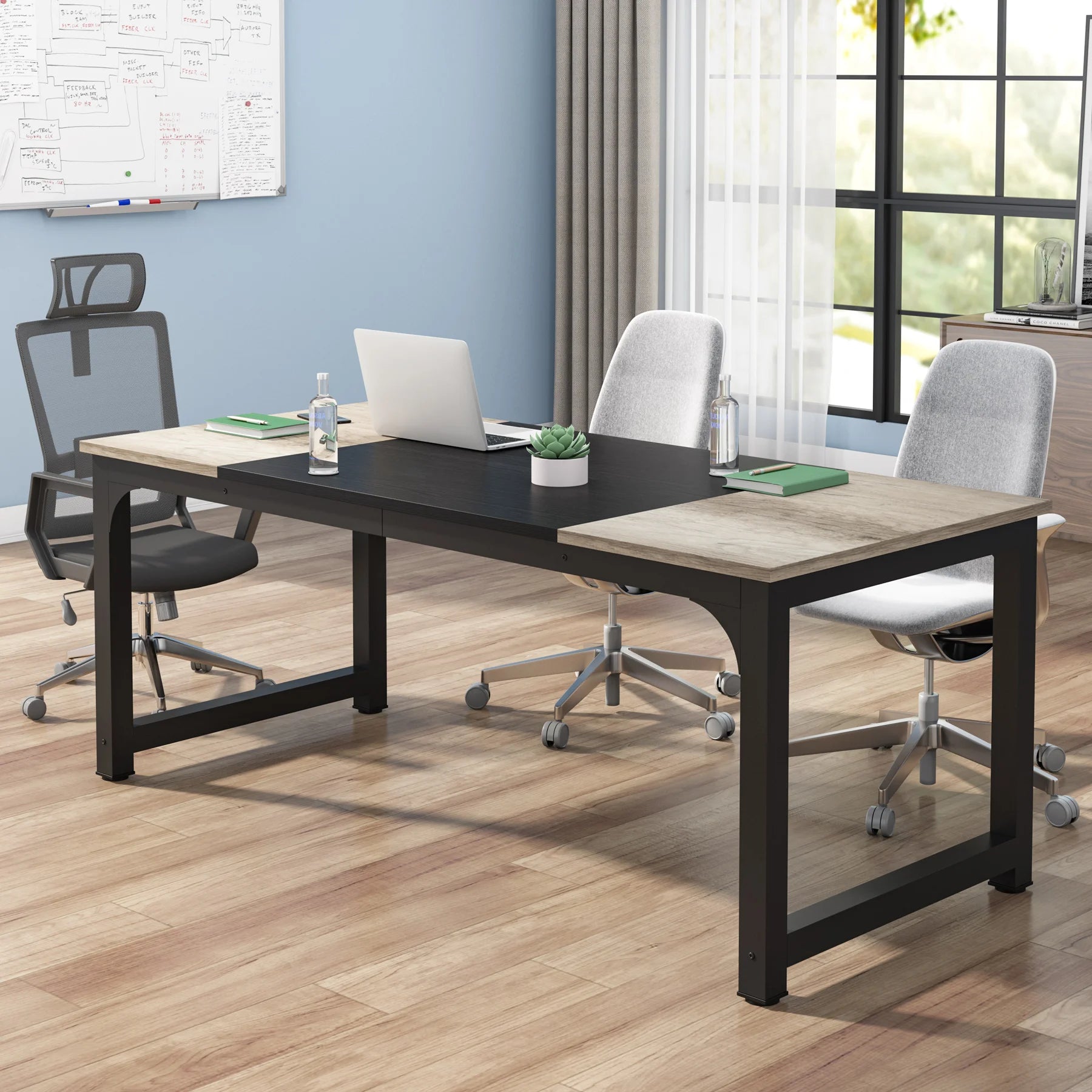 Large 70in Executive Computer Desk for Home Office — Modern Writing Workstation
