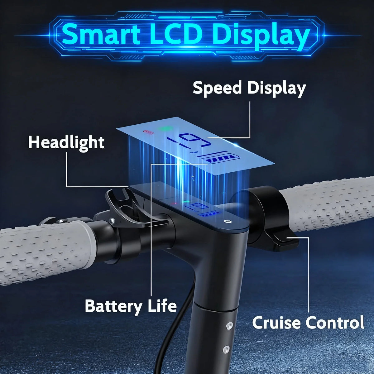 Commuter Electric Scooter — LADPED LP60, 350W, 19 MPH, Foldable