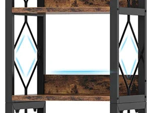 Industrial Narrow Bookshelf with 7 Tiers for Small Spaces — 78.7in Tall