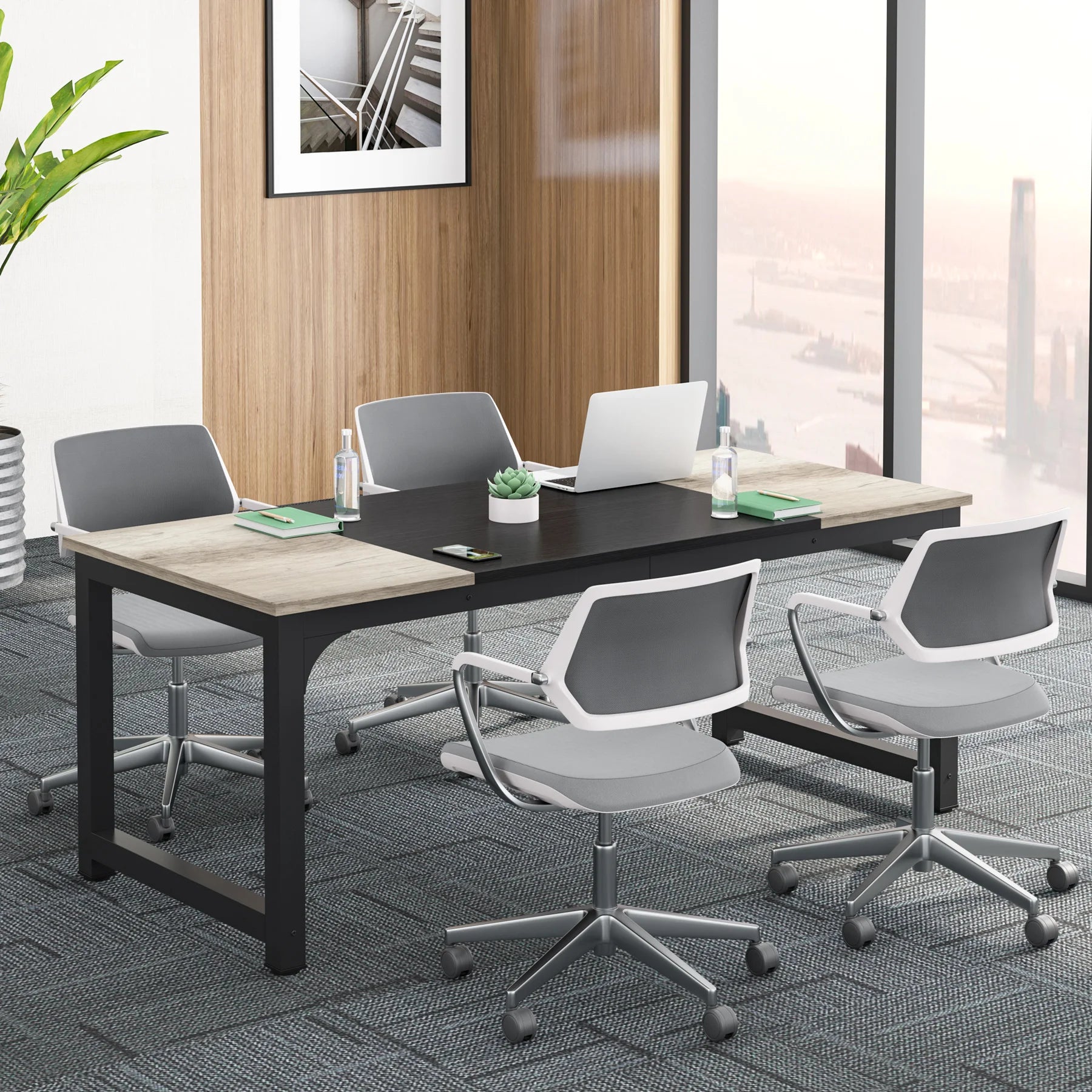 Large 70in Executive Computer Desk for Home Office — Modern Writing Workstation